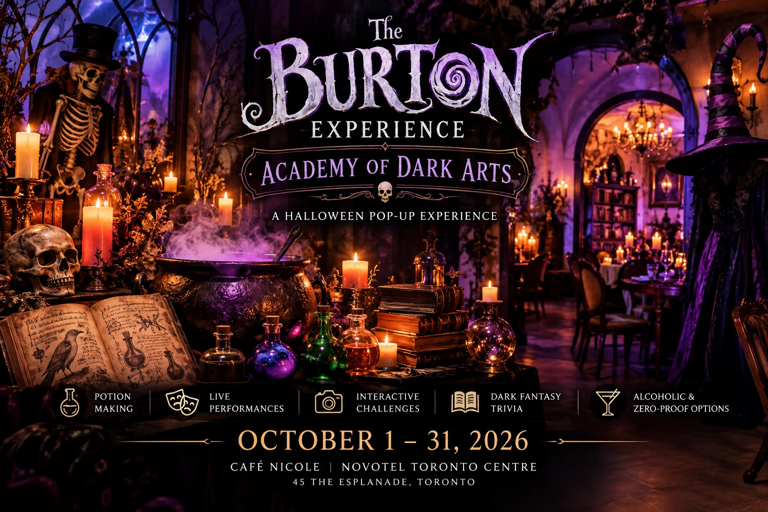 The Burton Experience: Academy of Dark Arts 2026 promotional poster