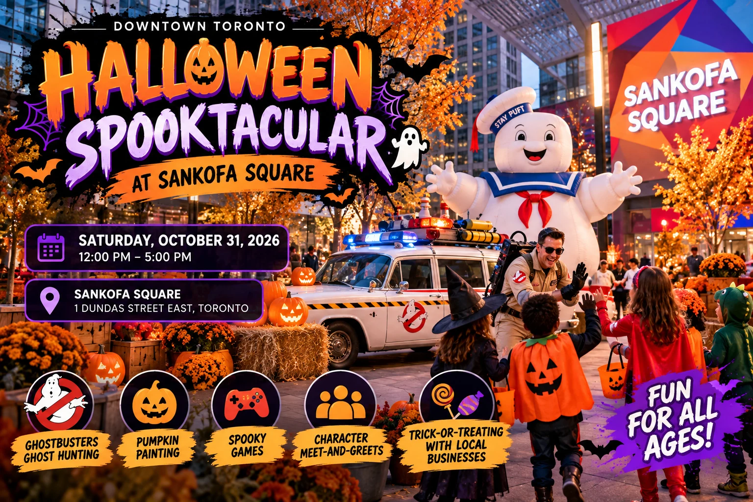 Halloween Spooktacular at Sankofa Square 2026 poster